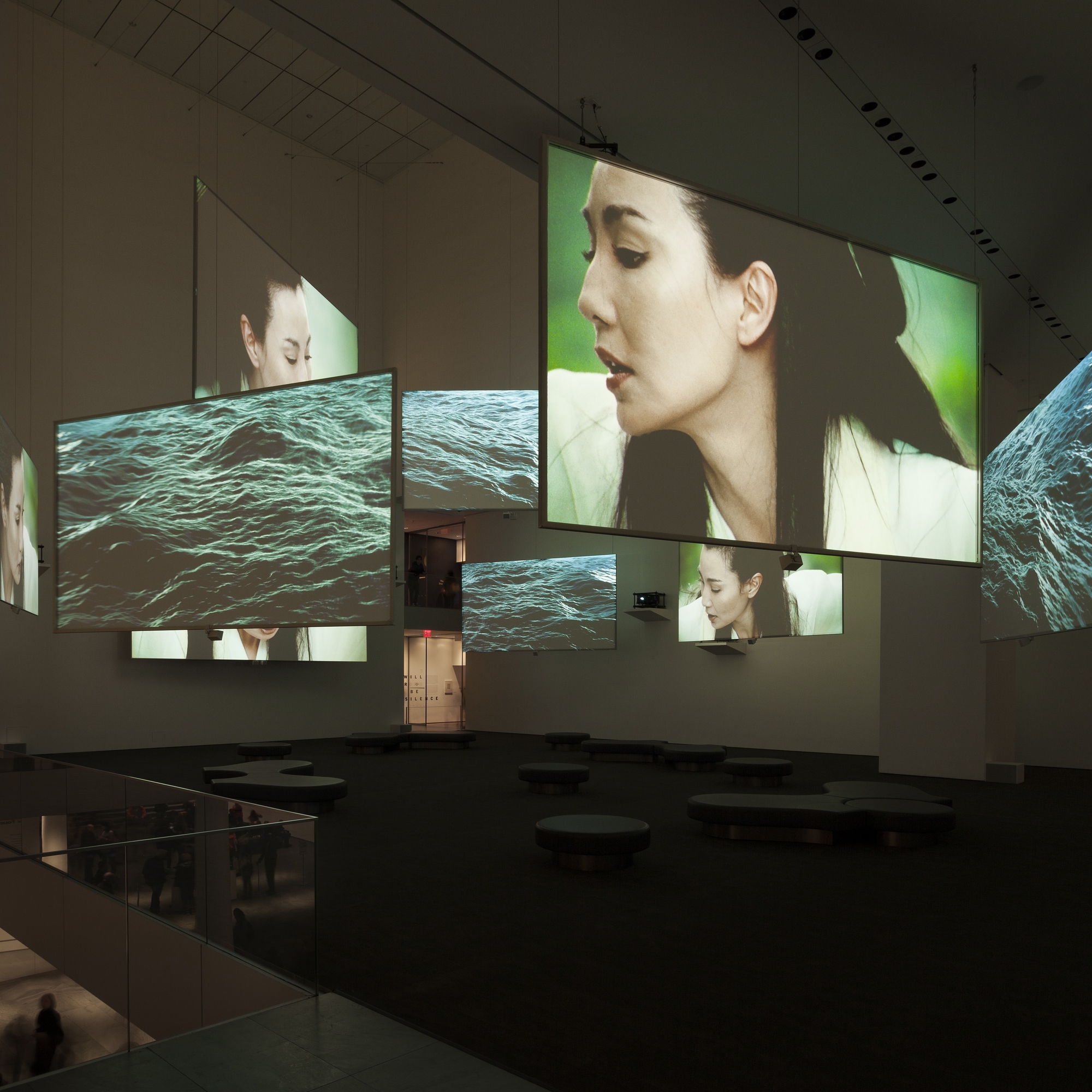 Isaac Julien. Ten Thousand Waves. 2010. Nine-channel video installation (color, sound). 49:41 min. The Michael H. Dunn Memorial Fund. The Museum of Modern Art, New York. Photo: Jonathan Muzikar.