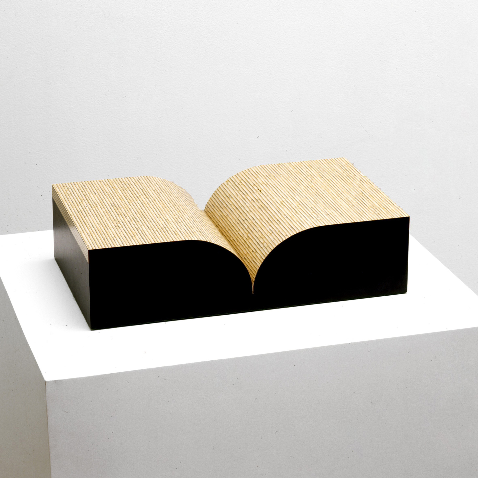 Richard Artschwager. Book. 1987. Multiple of formica and wood. object: 5 1/8 × 20 1/8 × 12 1/16″ (13 × 51.1 × 30.7 cm). The Museum of Modern Art, New York. Virginia Cowles Schroth Fund. © 2008 Richard Artschwager / Artists Rights Society (ARS), New York.