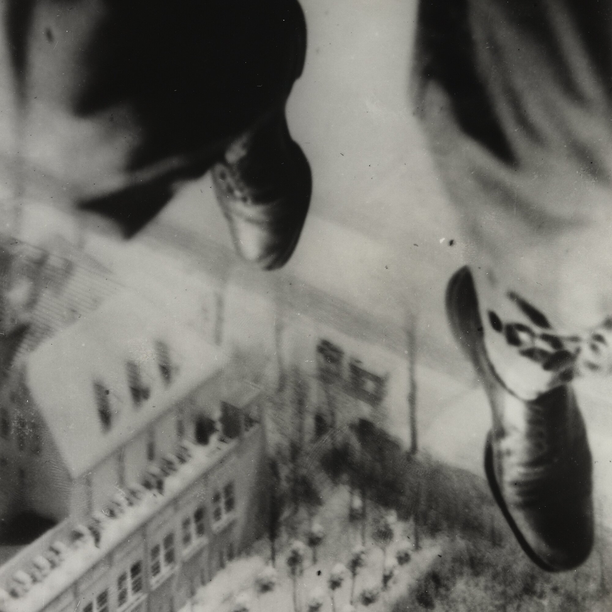 Willi Ruge (German, 1882–1961). Seconds before Landing, from the series I Photograph Myself during a Parachute Jump. 1931. Gelatin silver print, 8 1/16 × 5 9/16″ (20.4 × 14.1 cm). The Museum of Modern Art, New York. Thomas Walther Collection. Gift of Thomas Walther
