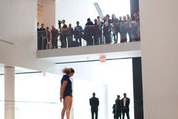 Performance of Sarah Michelson’s Devotion Study #3 (2012) at The Museum of Modern Art, November 2012. Part of Some sweet day (October 15–November 04, 2012). © 2012 Museum of Modern Art, New York. Photo: Paula Court