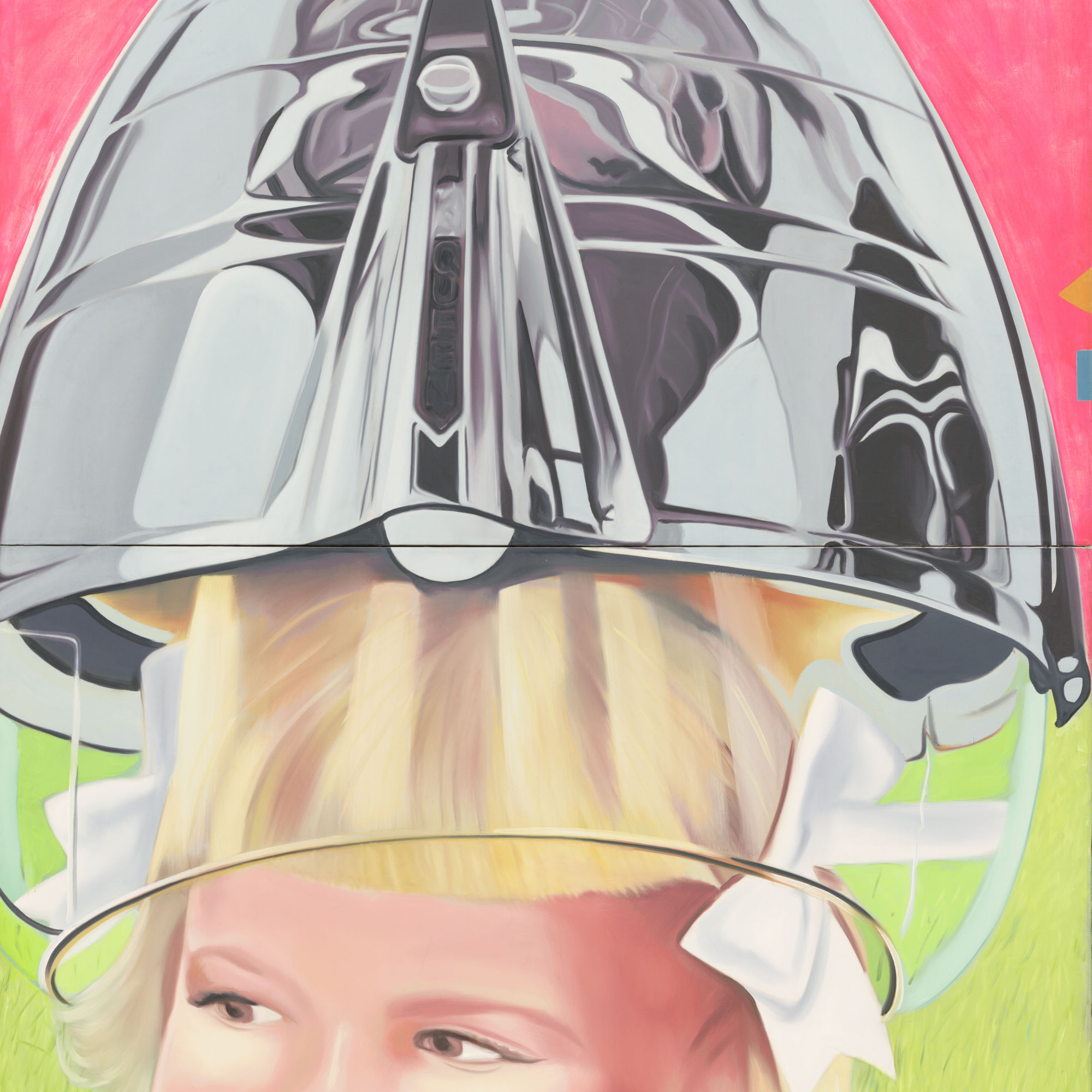James Rosenquist. F-111 (detail). 1964–65. Oil on canvas with aluminum, 23 sections. 10 x 86' (304.8 x 2621.3 cm). Gift of Mr. and Mrs. Alex L. Hillman and Lillie P. Bliss Bequest (both by exchange). © 2011 James Rosenquist/Licensed by VAGA, New York