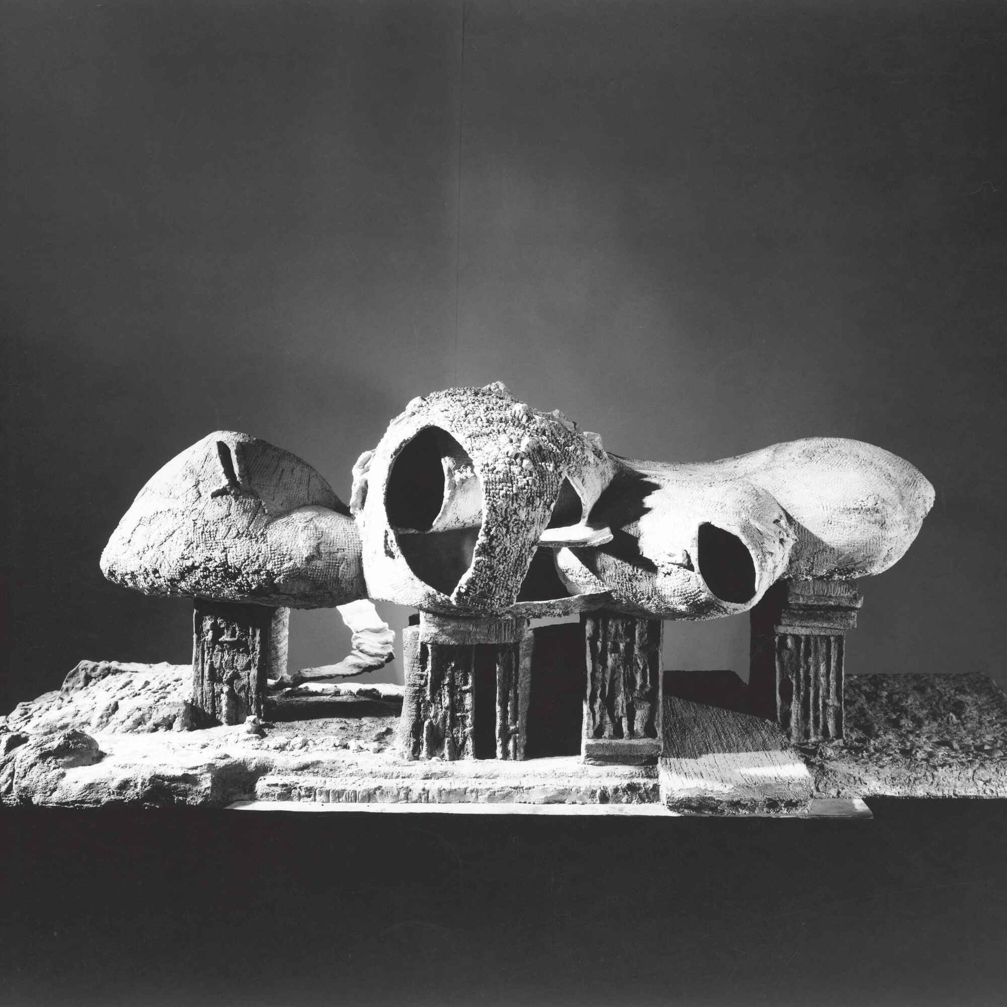Frederick Kiesler. Endless House. Project 1950–60; model 1958. Gelatin silver print, 8 x 10" (25.4 x 20.3 cm). Department of Architecture and Design Study Center. Photo: George Barrows