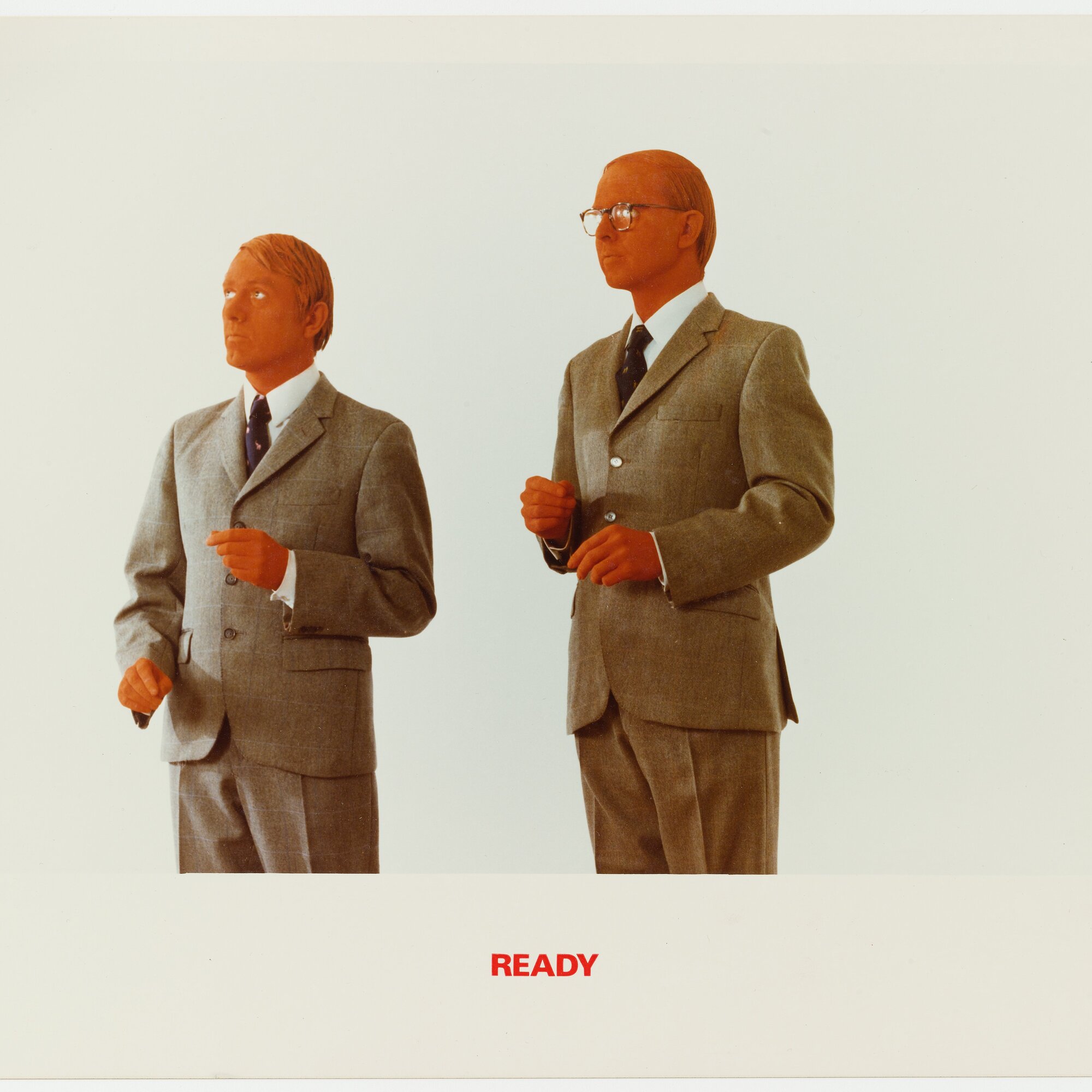 Gilbert & George. The Red Sculpture Album. 1975. Artist’s book of 11 chromogenic color prints with text, 15 3/16 x 19 7/8″ (38.5 x 50.5 cm). Art & Project/Depot VBVR Gift. © 2015 Gilbert & George