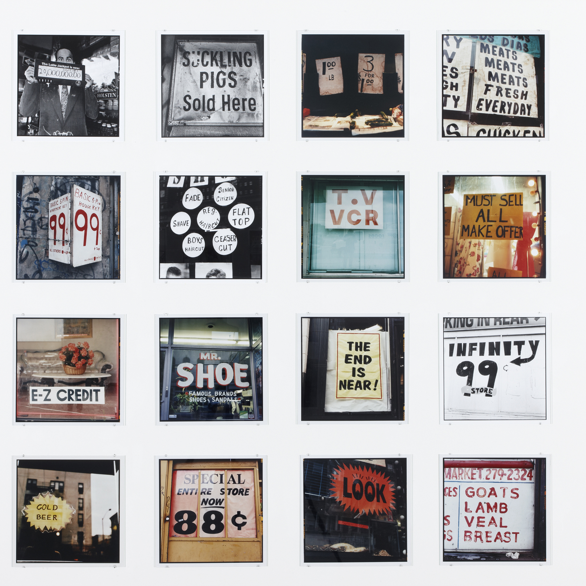 Zoe Leonard (American, b. 1961). Chapter 17 from Analogue. 1998–2009. Twelve chromogenic color prints from 412 prints, each 11 x 11" (27.9 x 27.9 cm). Analogue was made possible through the Artist's Residency program at the Wexner Center for the Arts at The Ohio State University. The Museum of Modern Art, New York. Acquired through the generosity of The Contemporary Arts Council of The Museum of Modern Art, the Fund for the Twenty-First Century, The Modern Women's Fund, and Carol Appel. © 2015 Zoe Leonard
