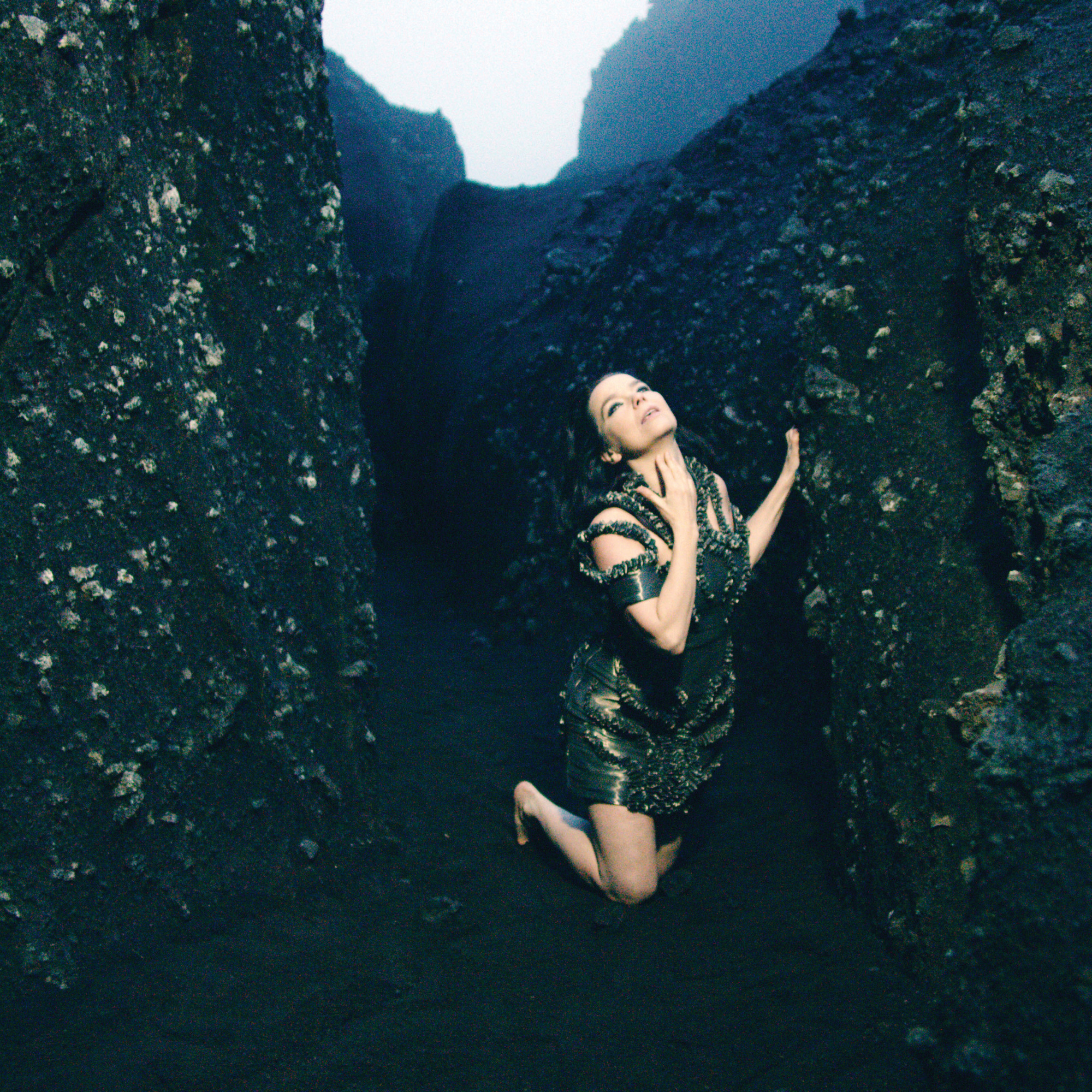 Björk. Still from “Black Lake,” commissioned by The Museum of Modern Art, New York, and directed by Andrew Thomas Huang, 2015. Courtesy of Wellhart and One Little Indian