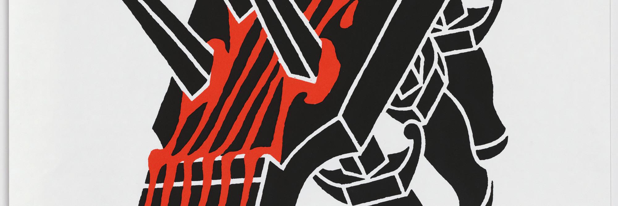 Luba Lukova. There Is No Death for the Songs. 1987. Silkscreen, 25 1/2 × 38″ (64.8 × 96.5 cm). The Museum of Modern Art, New York. Gift of the designer, 1998
