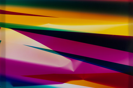 Walead Beshty (American, b. England 1976). Three Color Curl (CMY: Irvine, California, August 19th 2008, Fuji Crystal Archive Type C). 2008. Color photographic paper, 97 5/8 × 51 1/8ʺ (248 × 129.9 cm). Fund for the Twenty-First Century. © 2016 Walead Beshty