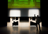 Walid Raad. Scratching on things I could disavow: Walkthrough. 2011. Performance, Kustenfestivaldesarts, Les Halles de Schaerbeek, Brussels, 2011. Photo © Piet Janssens