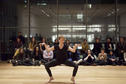 Eszter Salamon. Dance for Nothing. 2014. Photograph © 2014 The Museum of Modern Art, New York. Photo: Julieta Cervantes