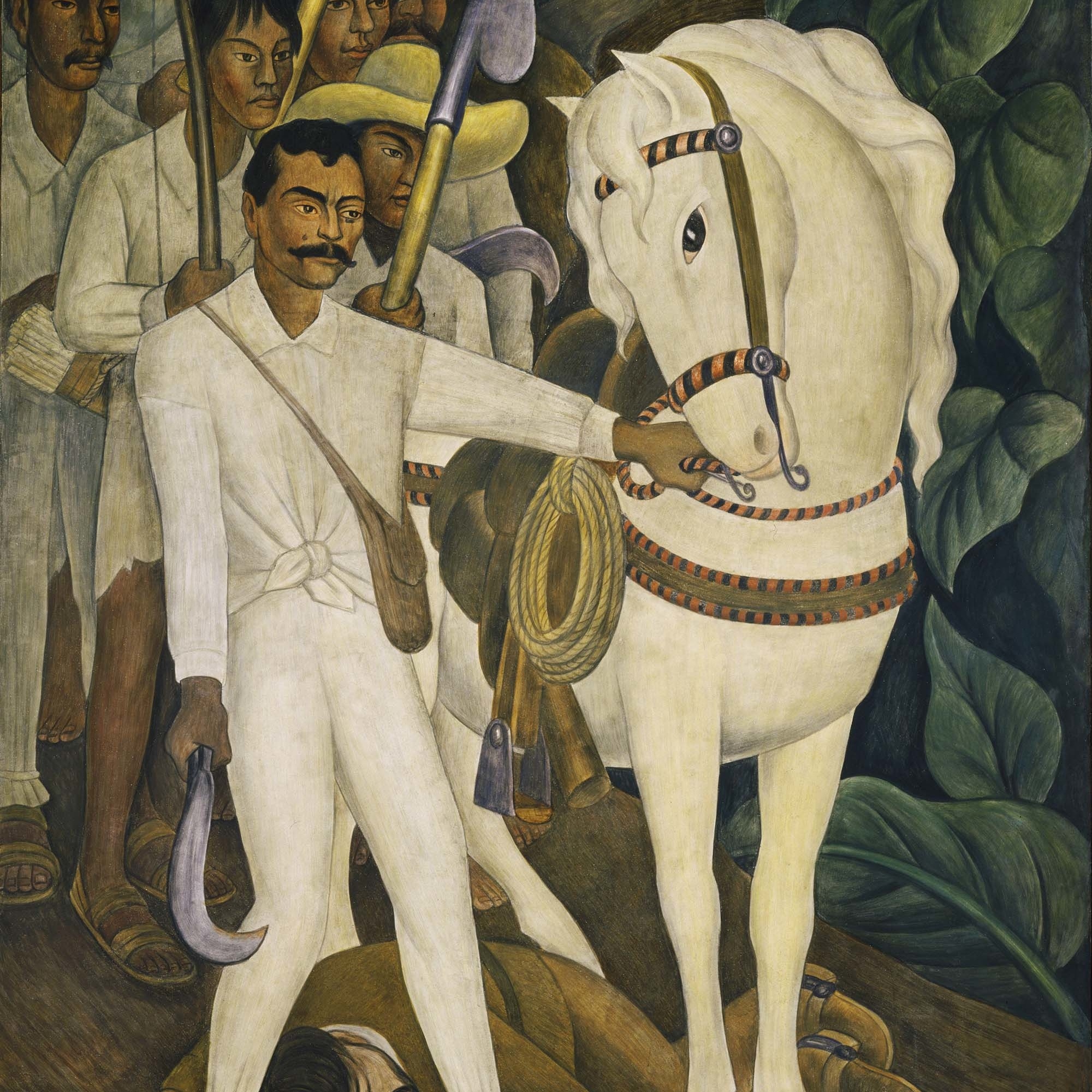 Diego Rivera. Agrarian Leader Zapata. 1931. Fresco, 7' 9 3/4" x 6' 2" (238.1 x 188 cm). The Museum of Modern Art. Abby Aldrich Rockefeller Fund