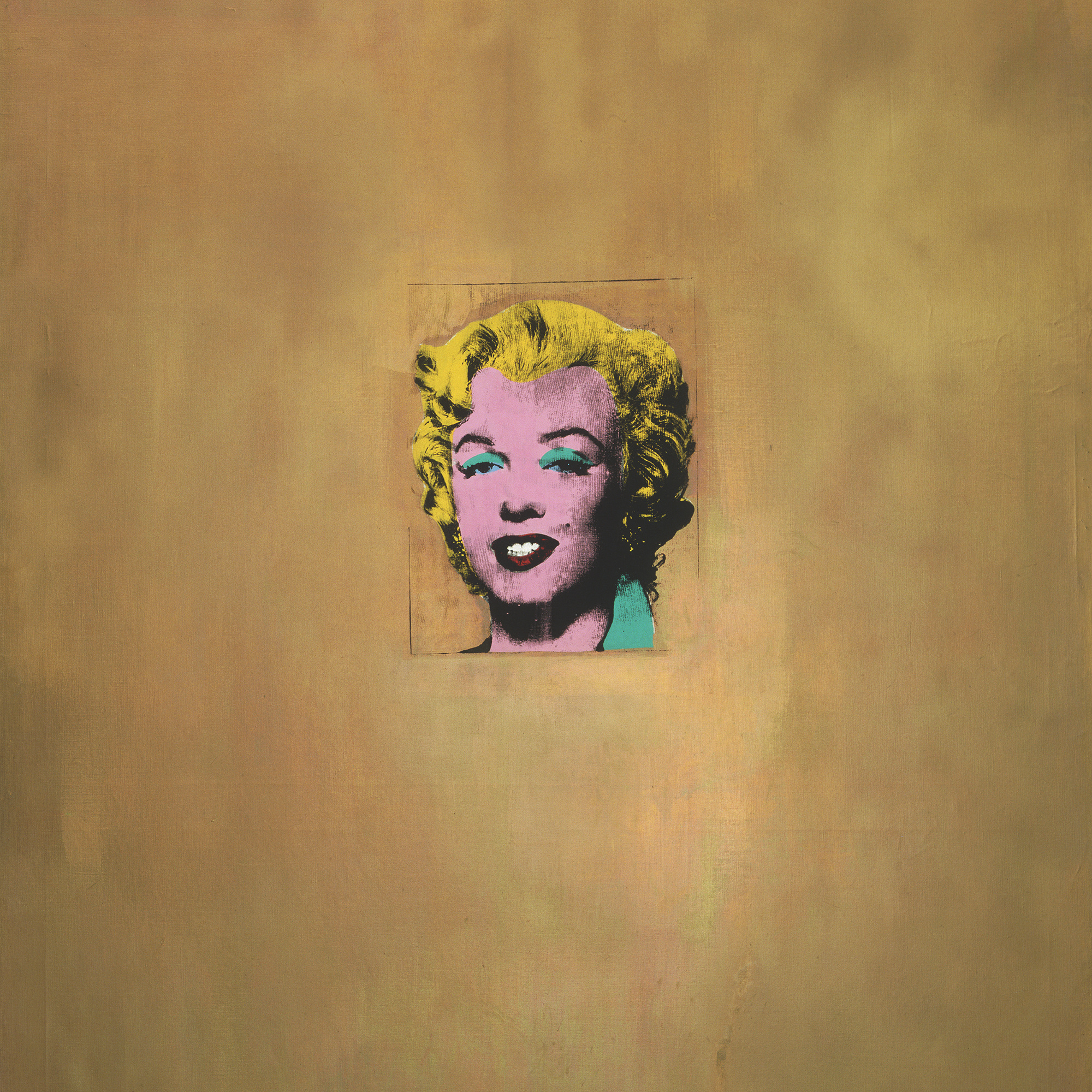 Andy Warhol. Gold Marilyn Monroe. 1962. Silkscreen ink on synthetic polymer paint on canvas, 6' 11 1/4" x 57" (211.4 x 144.7 cm). Gift of Philip Johnson. © 2010 Andy Warhol Foundation for the Visual Arts / Artists Rights Society (ARS), New York