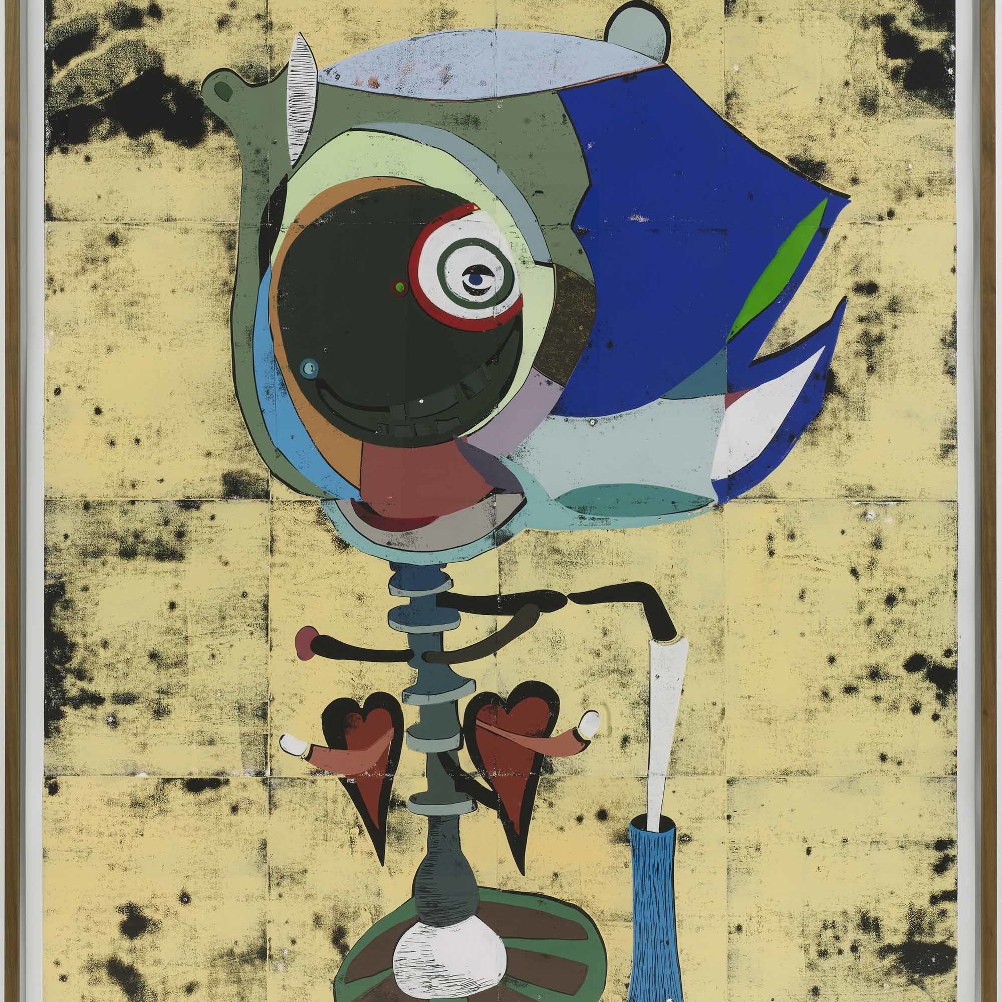 Gert and Uwe Tobias (German, born Romania, 1973). Untitled (figure), 2005. Woodcut, 78 3/4 × 64 15/16″ (200 × 164.9 cm). The Museum of Modern Art, New York. Fund for the Twenty-First Century, 2006