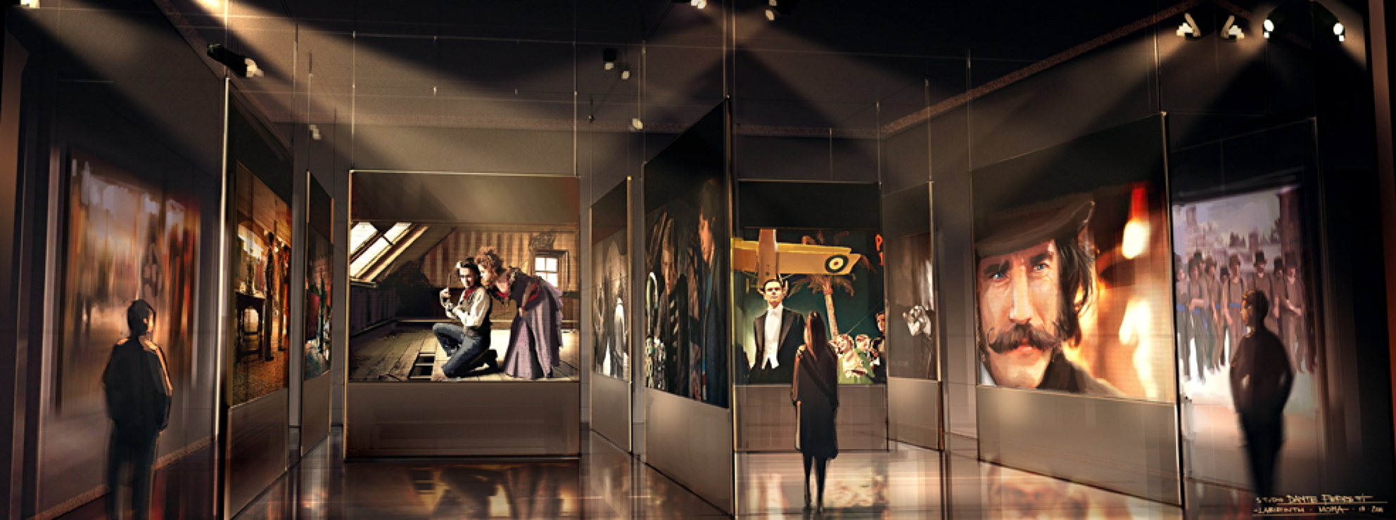Dante Ferretti. Ferretti Labyrinth exhibition design. 2013. Mixed media. Courtesy the artist