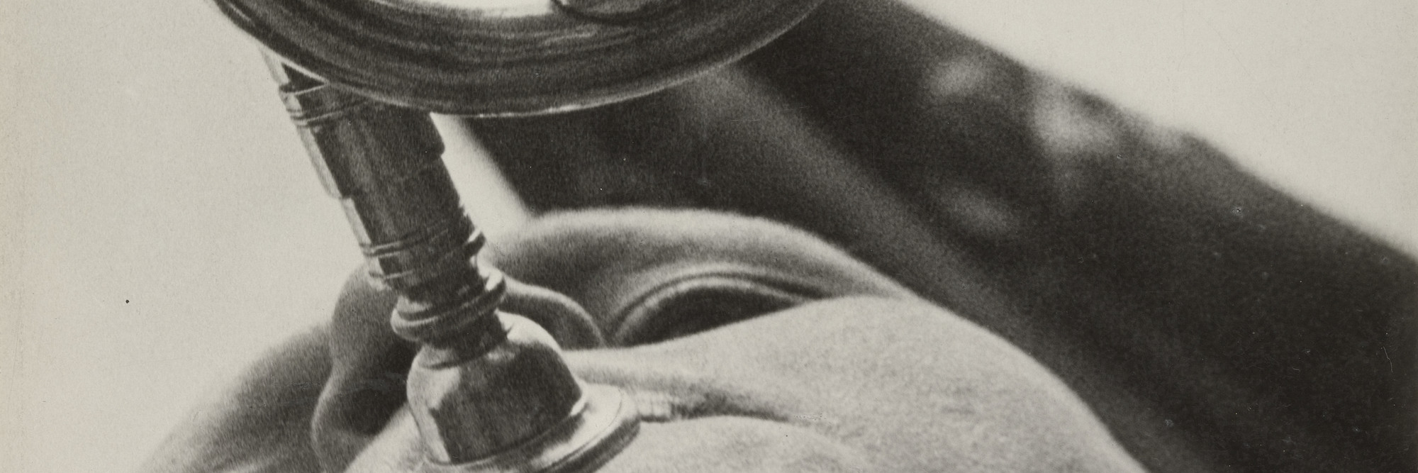 Aleksandr Rodchenko (Russian, 1891–1956). Pioneer with a Bugle. 1930. Gelatin silver print. 9 1/4 × 7 1/16″ (23.5 × 18 cm). The Museum of Modern Art, New York. Gift of the Rodchenko Family