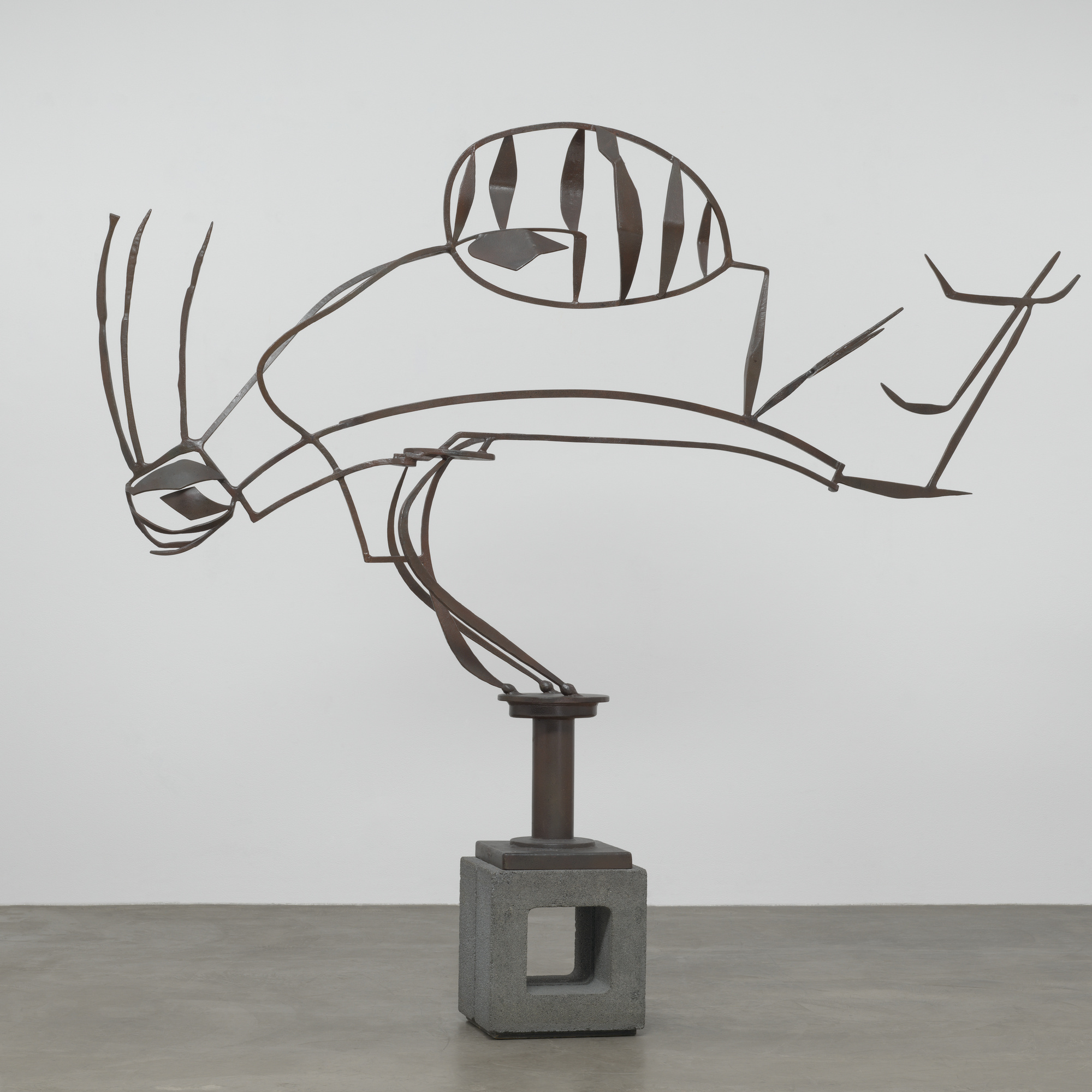 David Smith. Australia. 1951. Painted steel on cinder block base, overall 6′ 7 1/2″ × 8′ 11 7/8″ × 16 1/8" (202 × 274 × 41 cm); base 17 1/2 x 16 3/4 x 15 1/4" (44.5 x 42.5 x 38.7 cm). The Museum of Modern Art. Gift of William Rubin