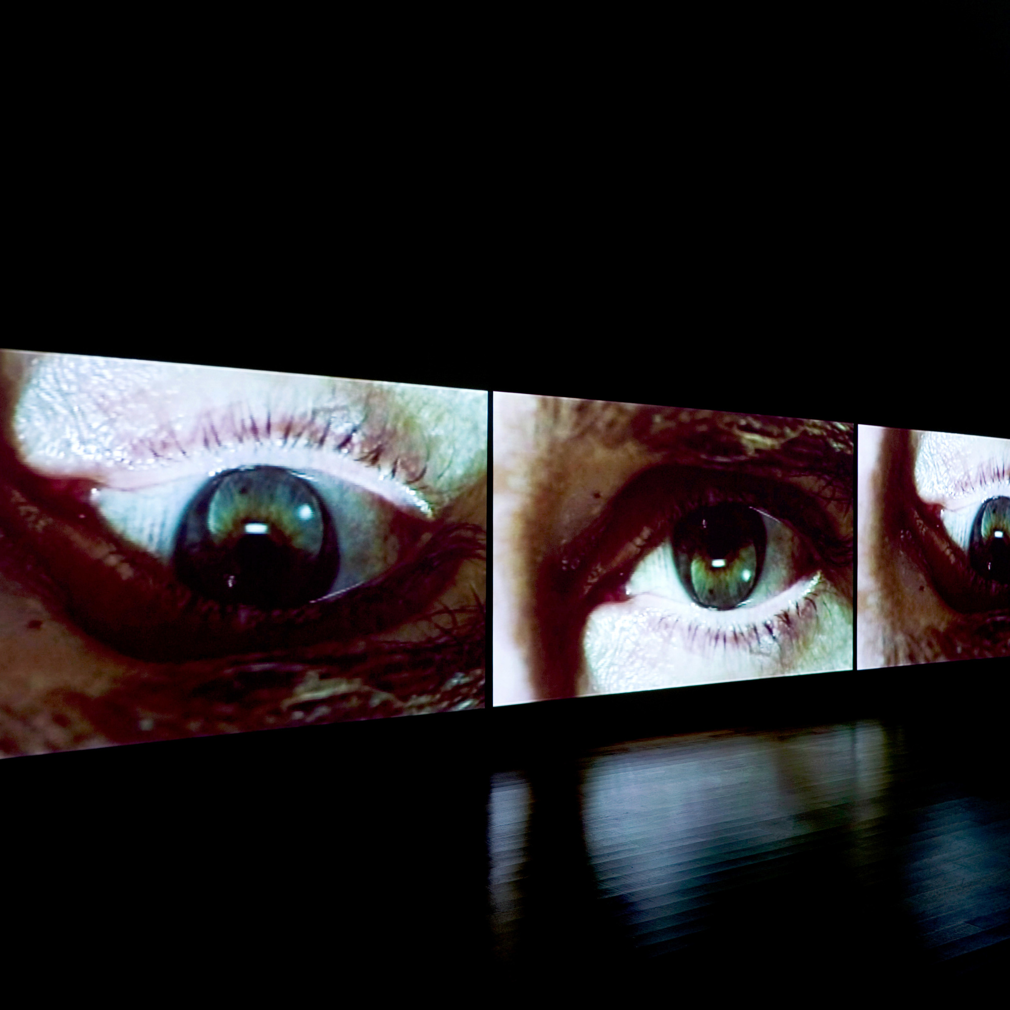 Installation view of Douglas Gordon: Timeline. The Museum of Modern Art, New York. Photo: Jonathan Muzikar