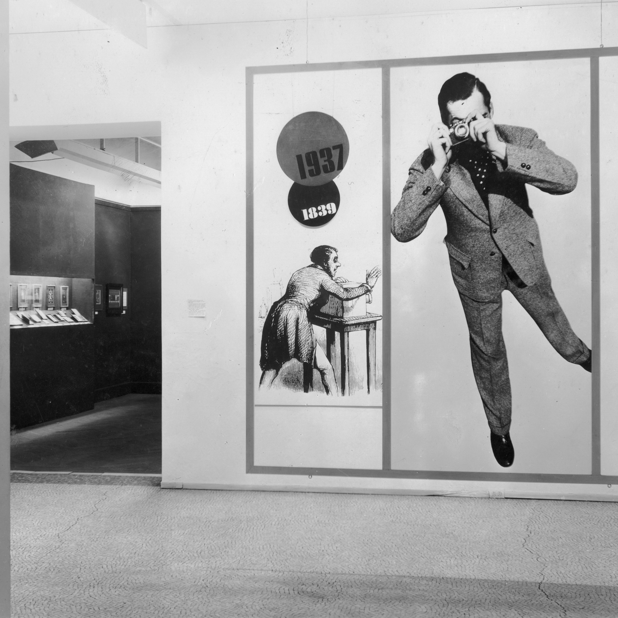 Installation view of Photography 1839–1937 at The Museum of Modern Art, New York. 1937. Photo: Soichi Sunami