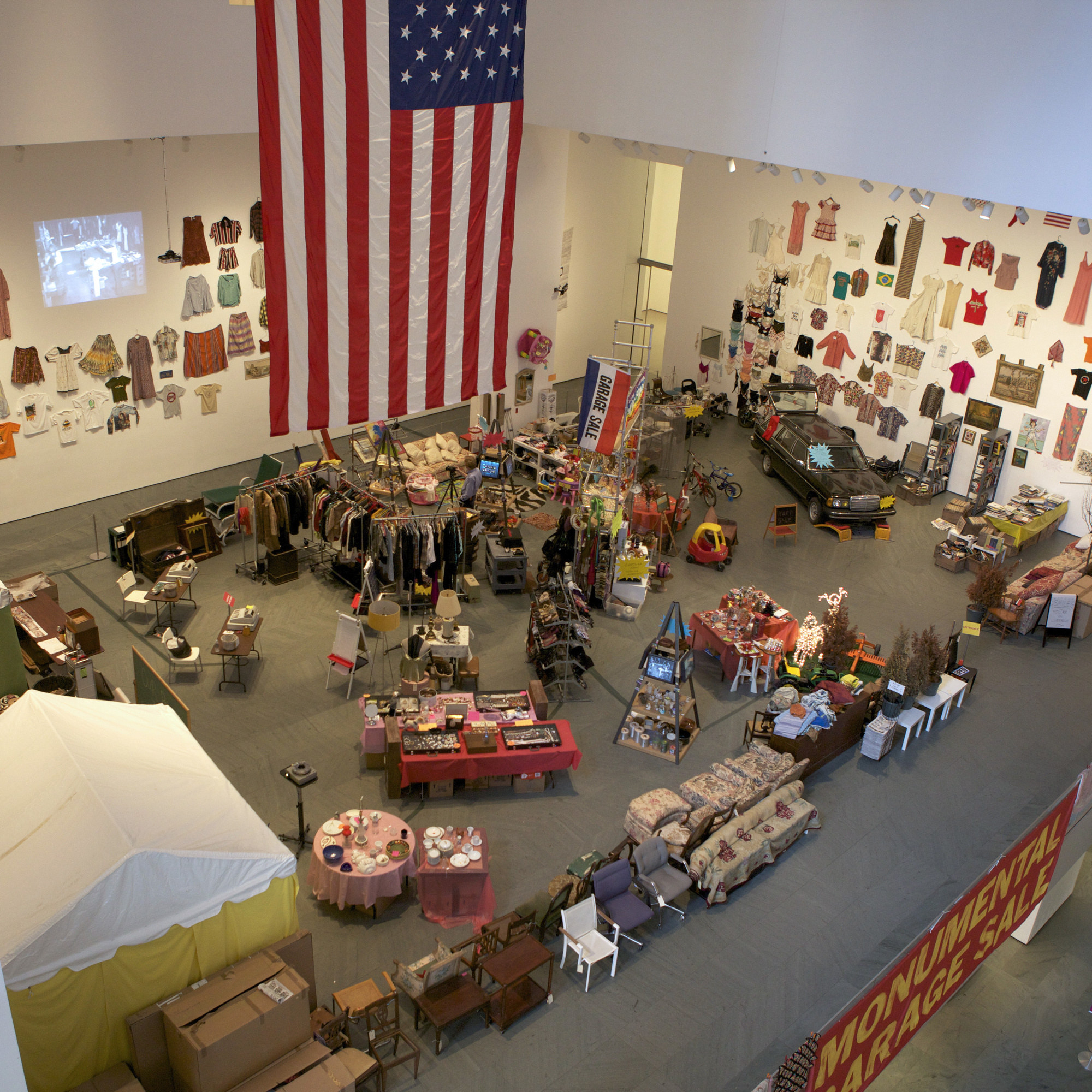 Martha Rosler. Meta-Monumental Garage Sale (installation view). 2012. Photo: Shannon Darrough