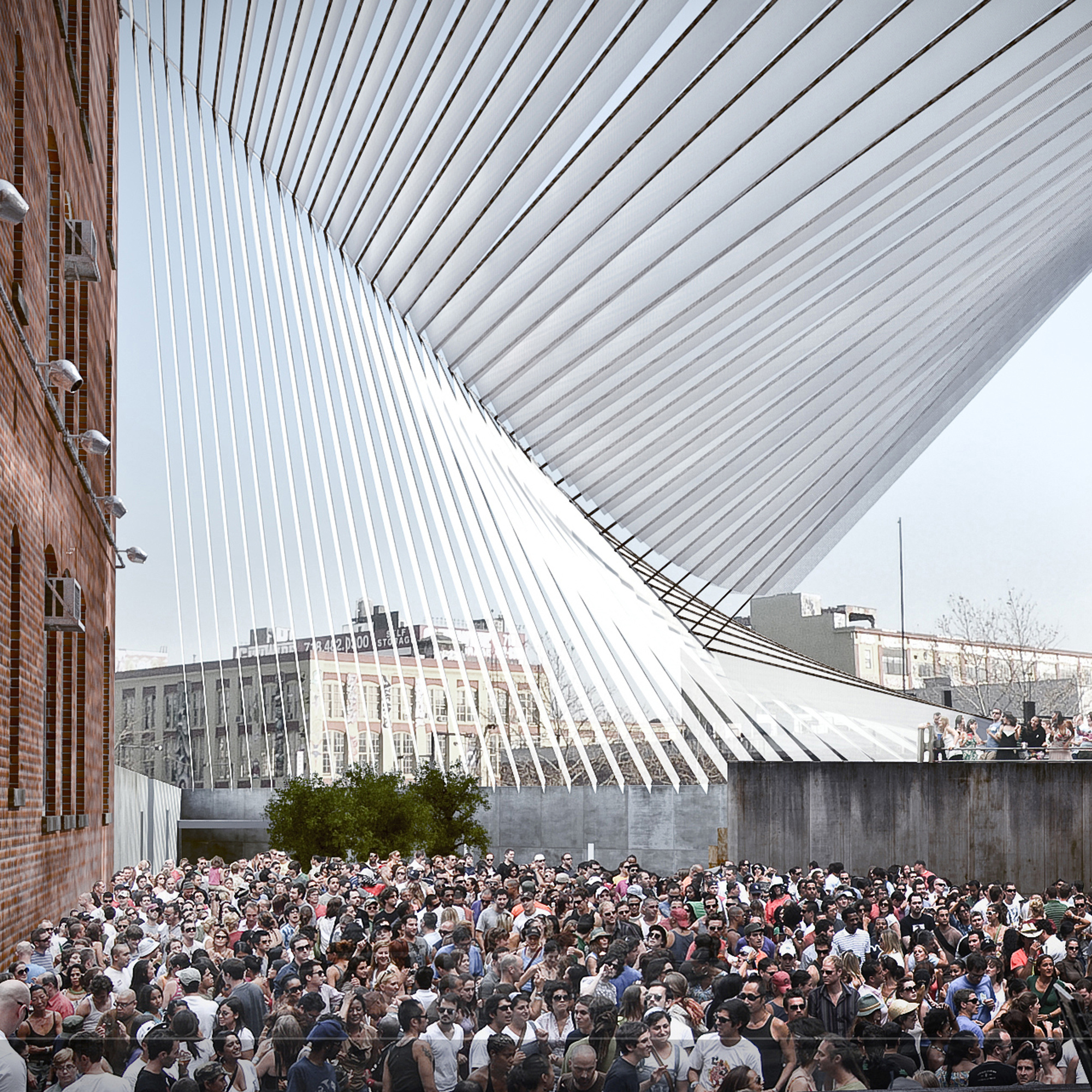 Holding Pattern by interboro Partners, winner of the 2011 Young Architects Program, 2011. Digital rendering courtesy of Interboro Partners