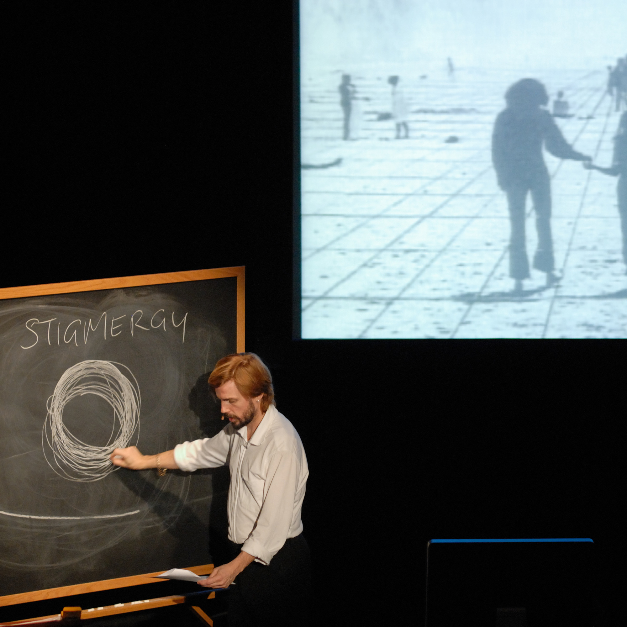 Mark Leckey. Mark Leckey in the Long Tail. 2009. Performed at The Abrons Arts Center, 2009. © 2009 Mark Leckey and Gavin Brown’s enterprise, NY. Photo: Amy C. Elliot