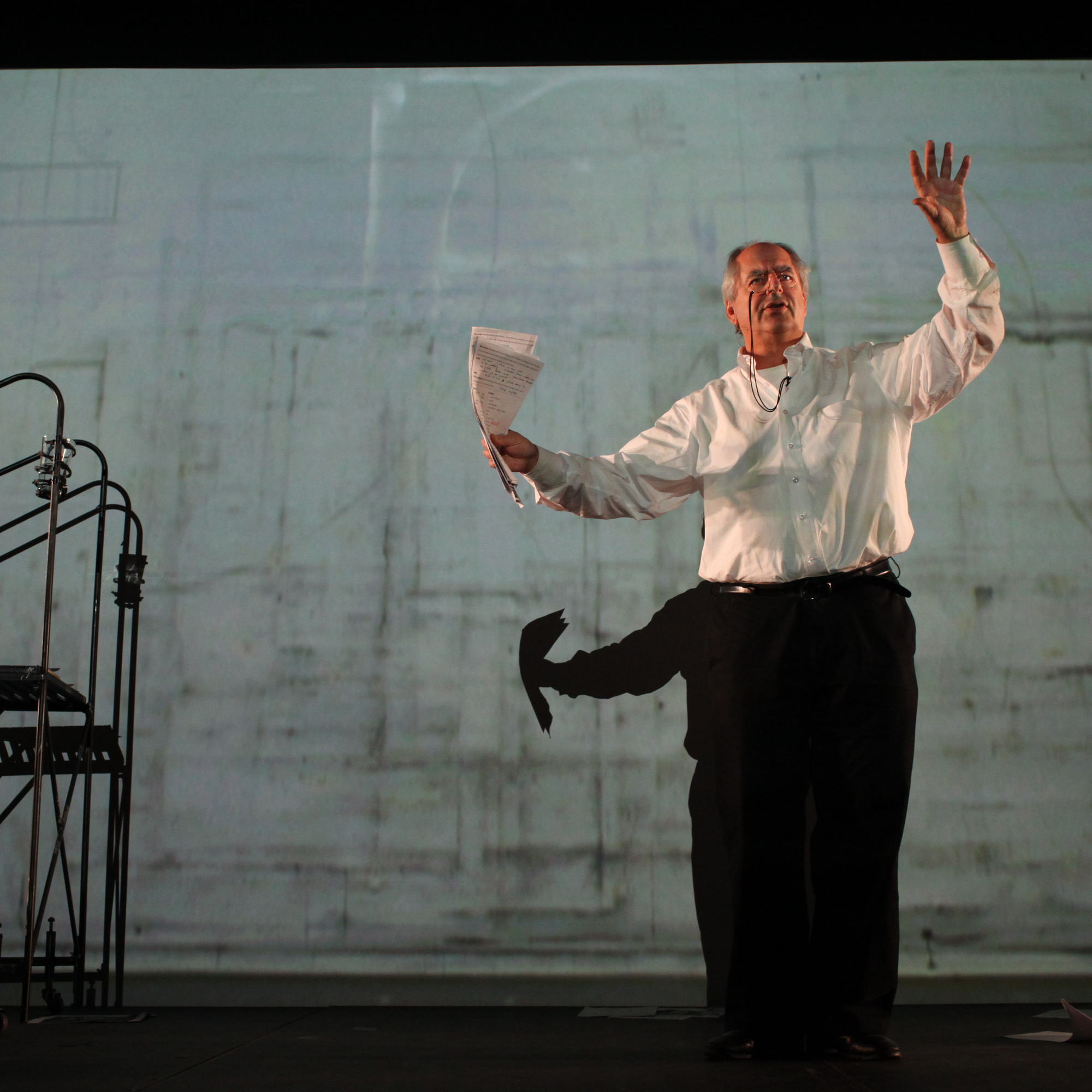 William Kentridge. I am not me, the horse is not mine. 2010. Performed at The Museum of Modern Art, 2010. © 2010 William Kentridge. Photo: Paula Court