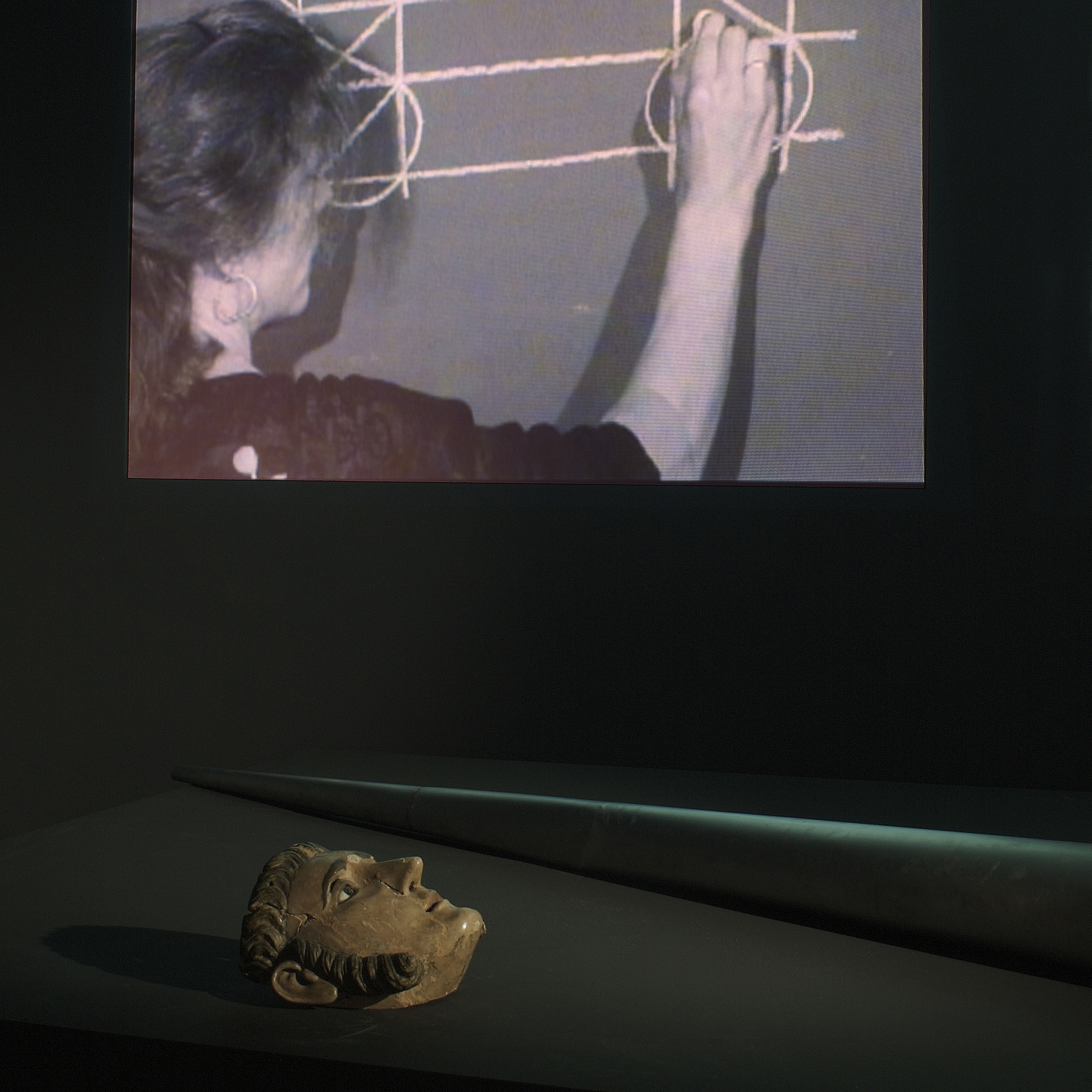 Joan Jonas. Mirage (installation detail). 1976/1994/2003. The Museum of Modern Art, New York. Gift of Richard Massey, Clarissa Alcock Bronfman, Agnes Gund, and Committee on Media Funds. Courtesy Yvon Lambert, Paris and New York