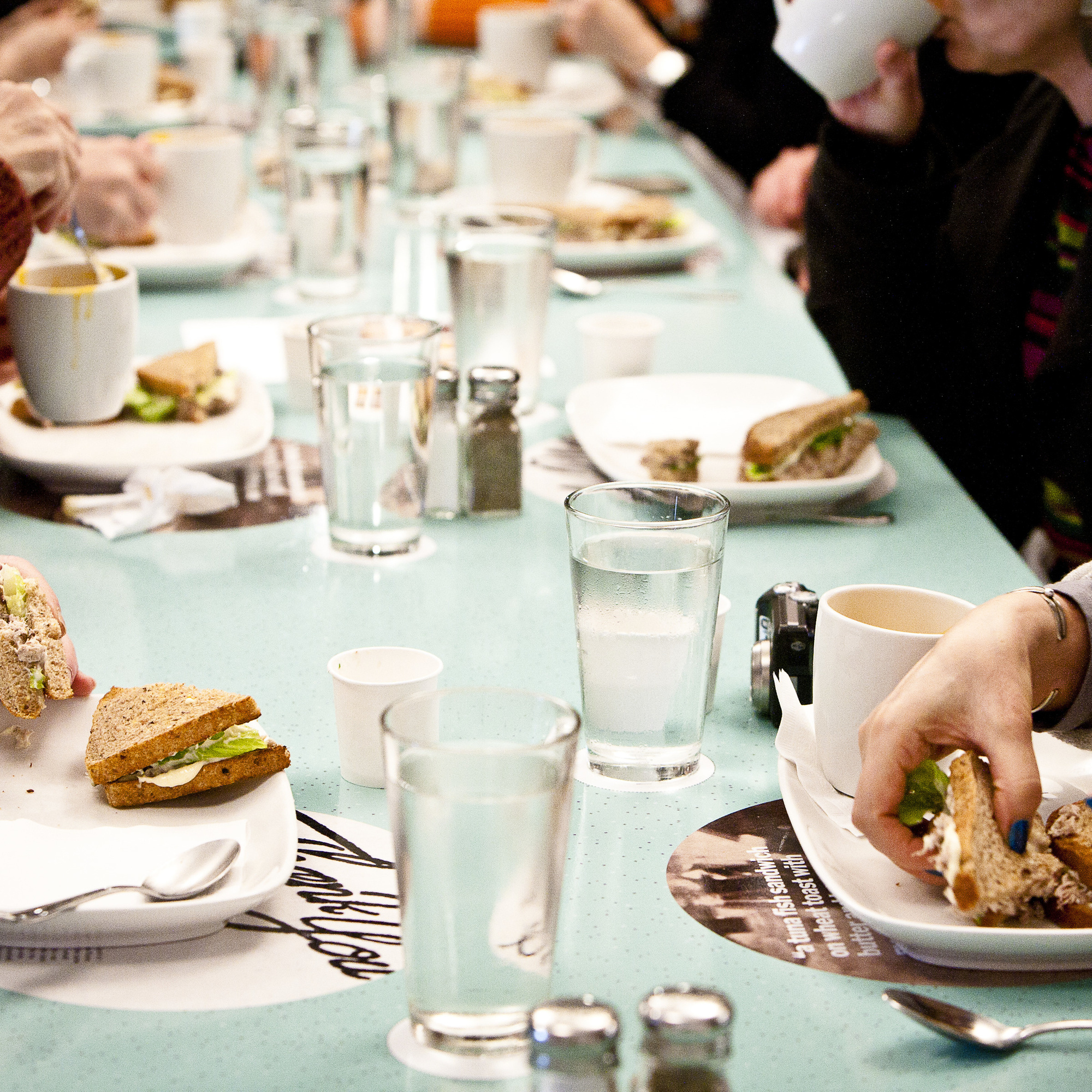 Alison Knowles. The Identical Lunch. 1973. Performed at The Museum of Modern Art, 2011. © 2011 Yi-Chun Wu / The Museum of Modern Art