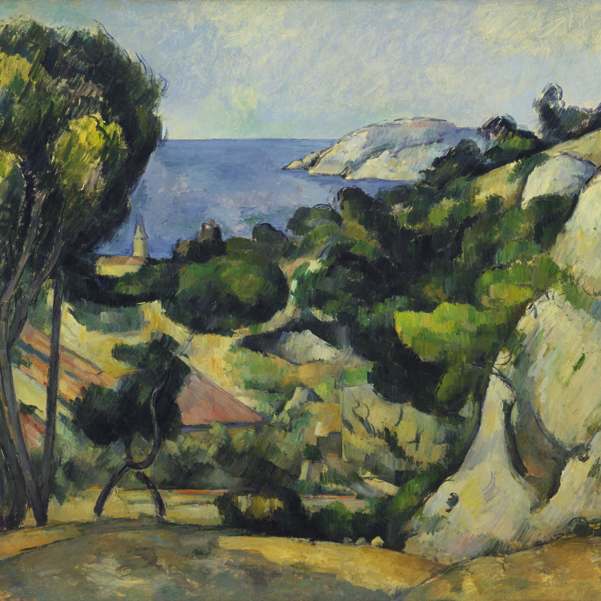 Paul Cézanne. *L’Estaque. 1879–83. Oil on canvas, 31 1/2 × 39″ (80.3 × 99.4 cm). The William S. Paley Collection
