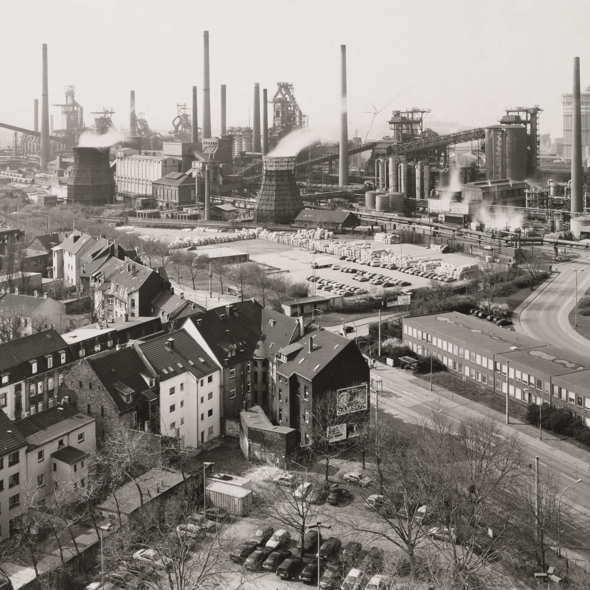 Bernd and Hilla Becher. Duisburg-Bruckhausen, Ruhr Region, Germany. 1999. Gelatin silver print, 19 5/16 × 24″ (49.1 × 60.9 cm). Horace W. Goldsmith Fund through Robert B. Menschel. © 2016 Hilla Becher