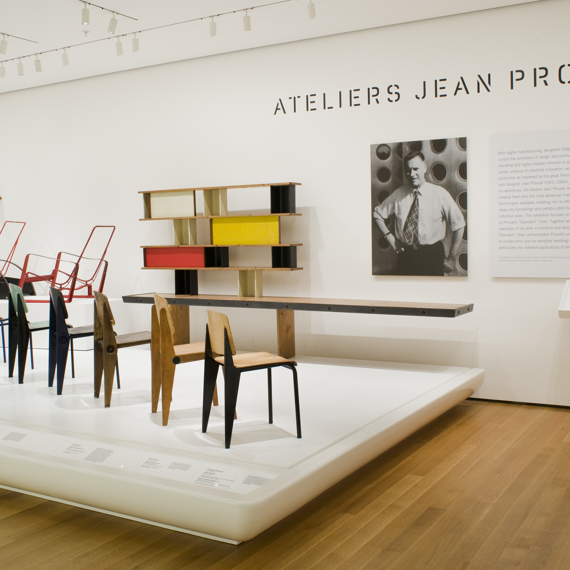 Installation view of Ateliers Jean Prouvé at The Museum of Modern Art, New York. Photo: Thomas Griesel