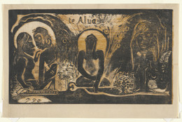Paul Gauguin. Te Atua (The Gods). 1893–94. Woodcut, 8 × 13 7/8″ (20.3 × 35.2 cm). Printer: the artist, Paris. Edition: approx. 7. Gift of Abby Aldrich Rockefeller