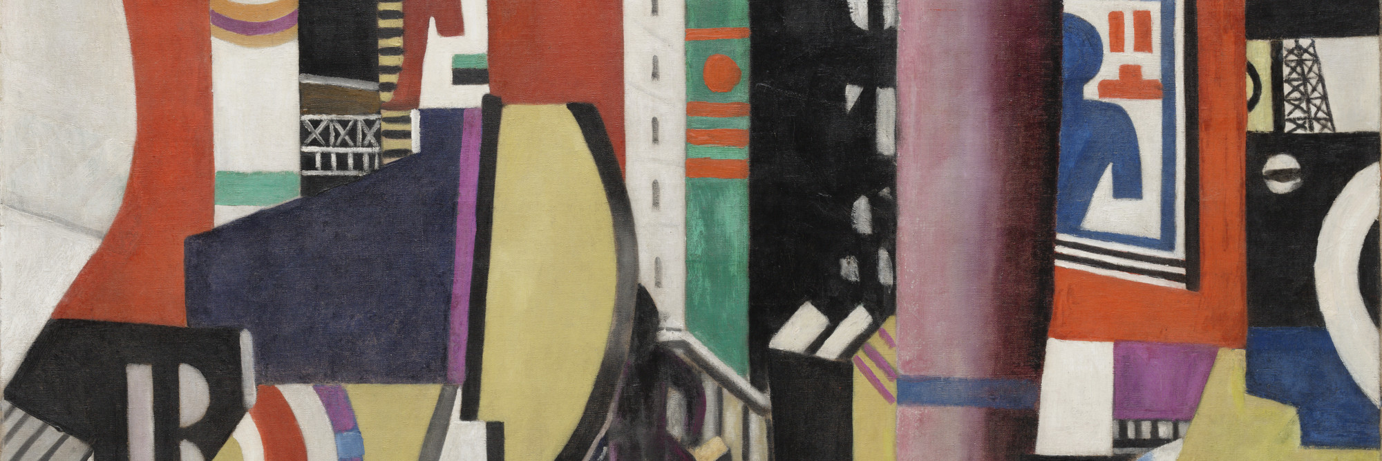 Fernand Léger. The City. 1919. Oil on canvas, 38 1/8 × 51 3/8ʺ (96.8 × 130.5 cm). Florene May Schoenborn Bequest. © 2016 Artists Rights Society (ARS), New York / ADAGP, Paris