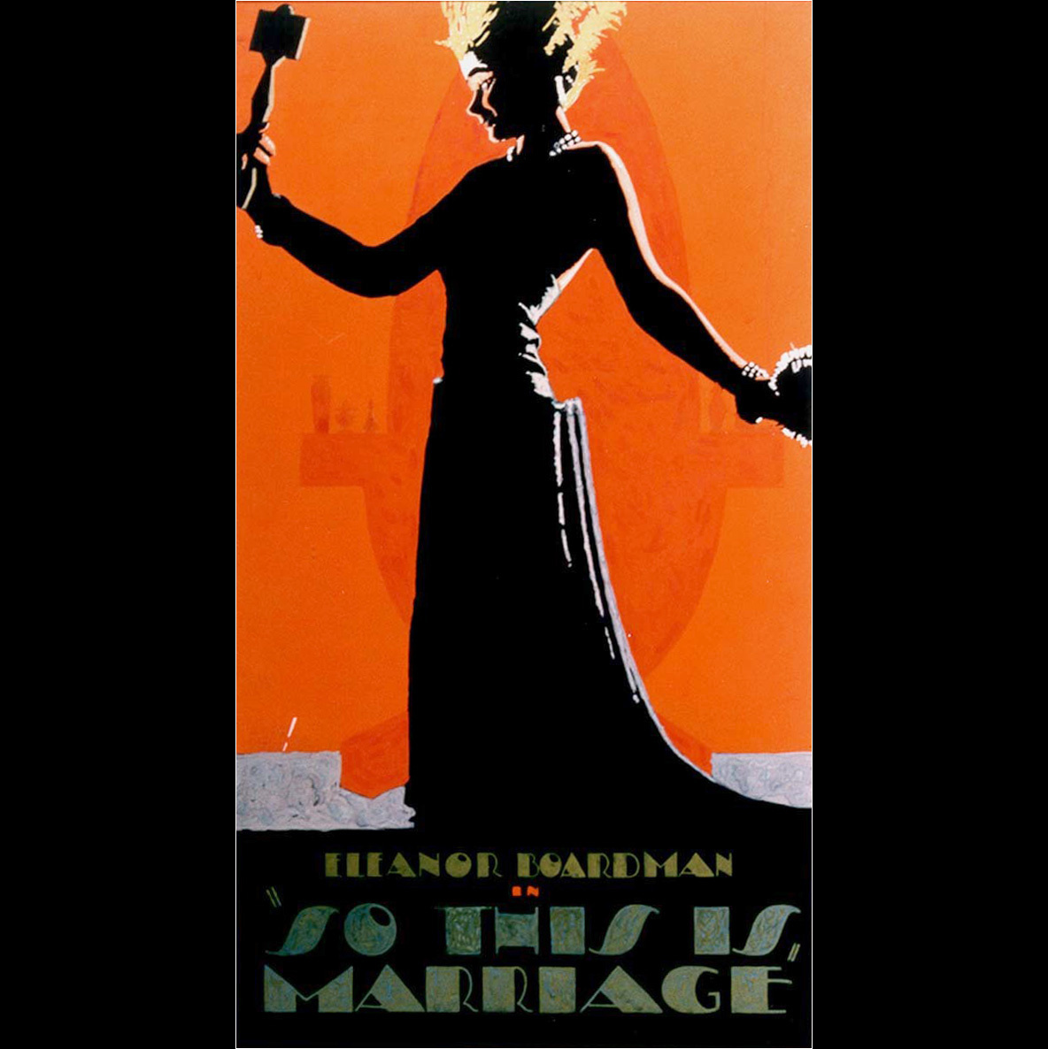 Batiste Madalena. Poster for So This Is Marriage. 1924. Tempera on poster board. Courtesy of Judith and Steven Katten