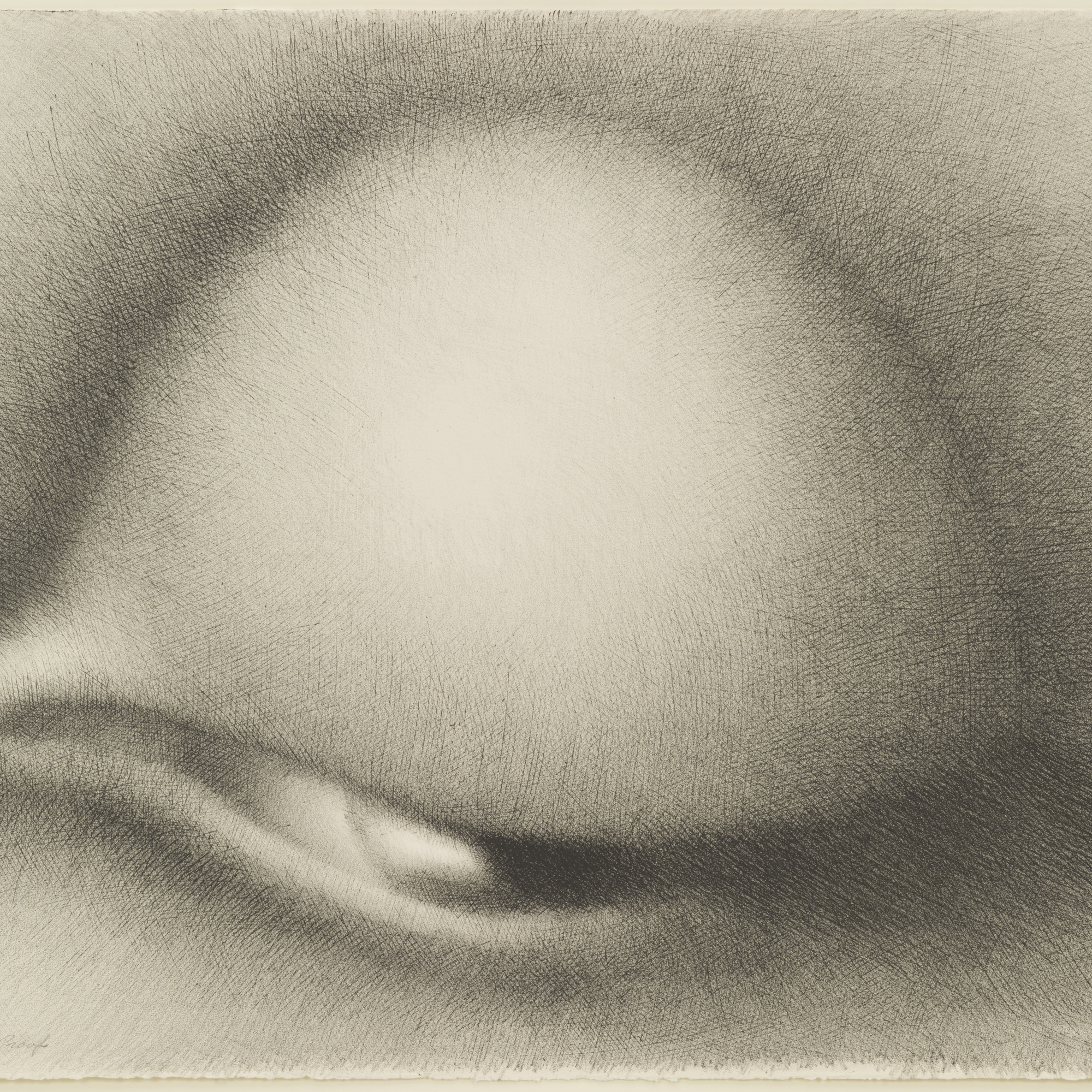 Rodolfo Abularach. Enigmatic Eye I (Ojo Enigmatico I). 1969. Lithograph, composition 22 5/8 × 29 3/8″ (57.4 × 74.6 cm); sheet 22 5/8 × 29 3/8″ (57.4 × 74.6 cm). Publisher: the artist, New York. Printer: Atelier Mourlot, Ltd., New York. Edition: 100. Inter-American Fund. © 2016 Rodolfo Abularach