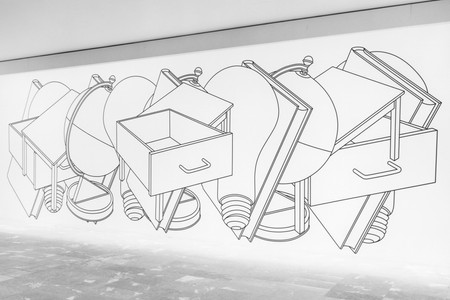 Installation view of Projects 27: Michael Craig-Martin at The Museum of Modern Art, New York. Photo: Katherine Keller
