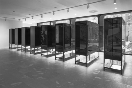 Installation view of Projects 25: Dennis Adams at The Museum of Modern Art, New York. Photo: Katherine Keller