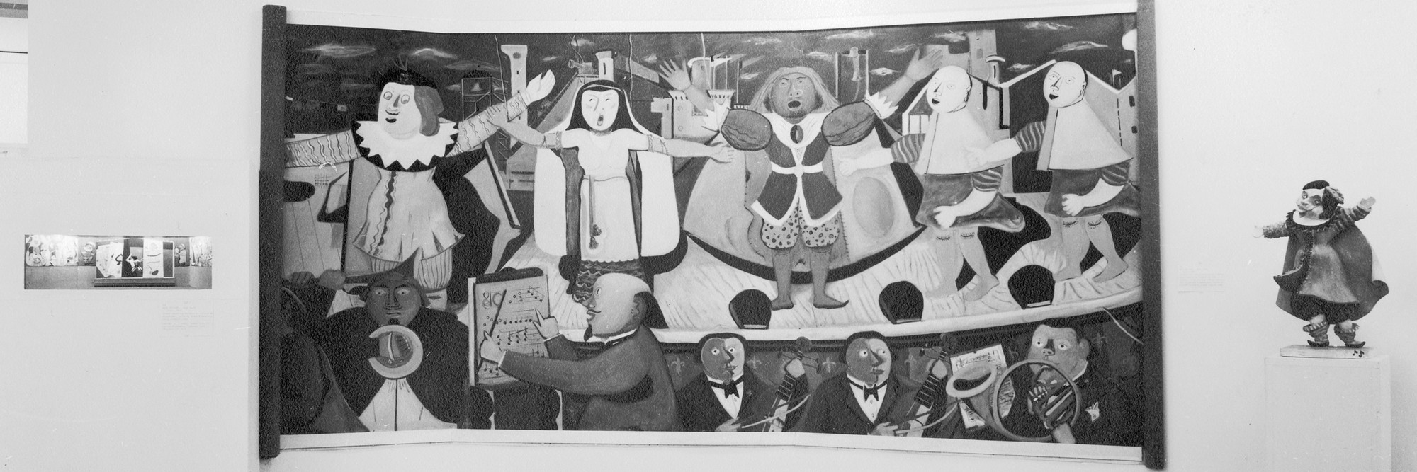 Installation view of New Horizons in American Art at The Museum of Modern Art, New York