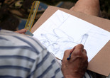 Drawing in the Sculpture Garden: Exploring the Monumental, June 30, 2015, The Museum of Modern Art. Photo: Manuel Molina Martagon. © 2017 The Museum of Modern Art, New York