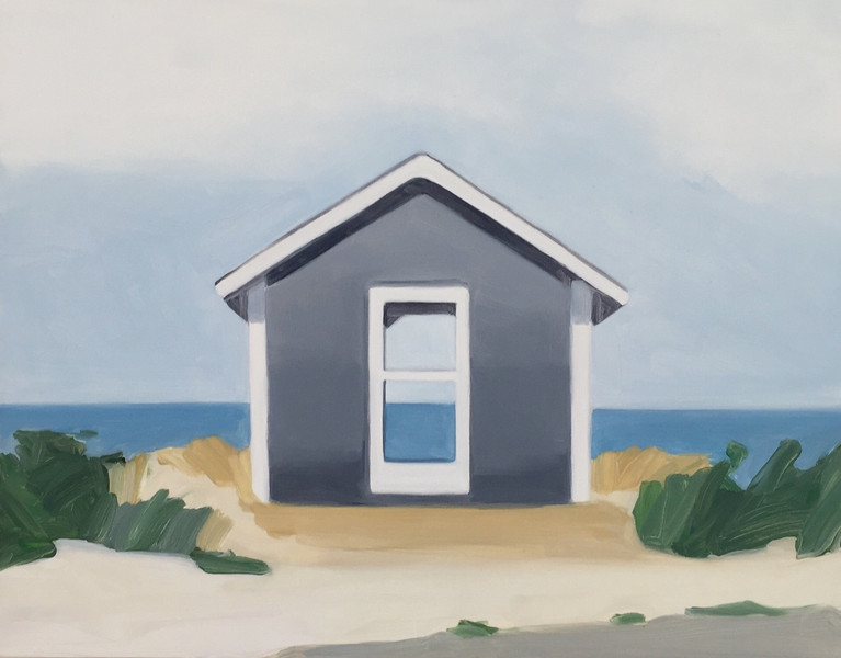 Maureen Gallace. Summer House/Dunes. 2009. Oil on panel