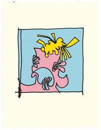 Carroll Dunham, Female Portraits. 2000. Portfolio of thirteen lithographs composition: various dimensions; sheet (each approx. varying orientation): 13 5/16 x 17 1/8" (33.8 x 43.5 cm). The Museum of Modern Art, New York. Gift of Emily Fisher Landau.
