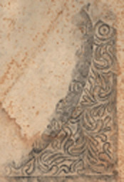 John Stevens. Decorative tombstone border carved in slate. c. 1715.