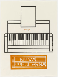 Lucy McKenzie. Nova Popularna. 2004. Screenprint composition: 21 5/16 x 14 7/16" (54.2 x 36.7 cm); sheet: 23 7/16x 16 1/2" (59.5 x 41.9 cm). Fund for the Twenty-First Century. The Museum of Modern Art.