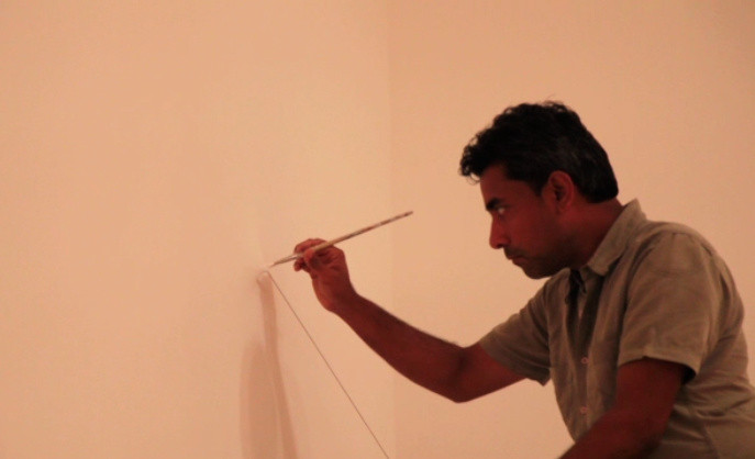 A. Balasubramaniam. Still from video for _On Line_