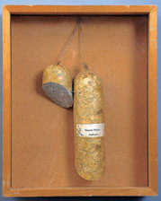 Dieter Roth. Literaturwurst (Martin Walser: Halbzeit) (Literature Sausage). 1968.