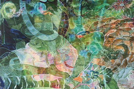 Zheng Guogu. Visionary Transformation of Achievement II. 2016. Oil on canvas, 81 1/2 × 56 7/8&#34; (207 × 144.5 cm). Image courtesy the artist