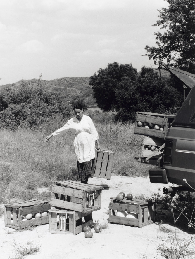 1930, Transporting produce, outskirts of Phoenix, Arizona
