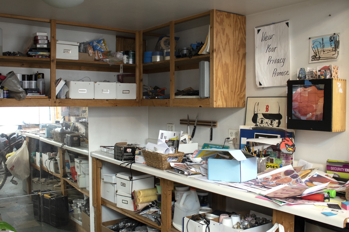 Gina Beavers’s Newark studio
