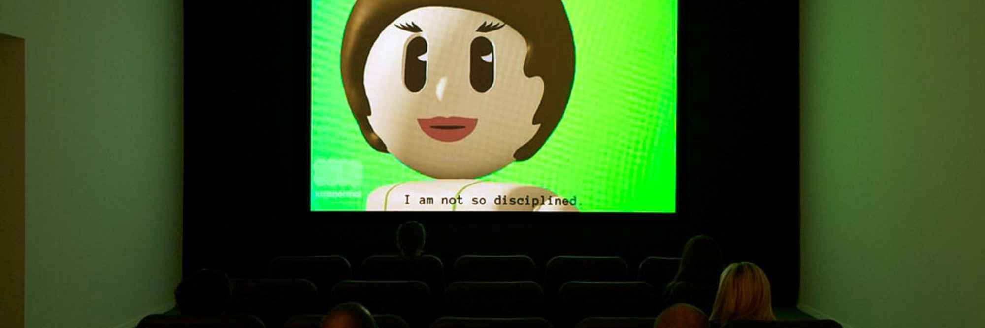 Installation view of Frances Stark: My Best Thing on view at MoMA PS1, 2011. © MoMA PS1, 2011; Photo: Matthew Septimus.
