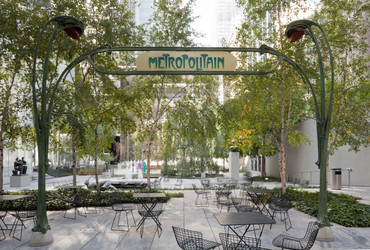 Hector Guimard. Entrance Gate to Paris Subway (Métropolitain) Station, Paris, France. c.1900. Gift of Régie Autonome des Transports Parisiens. Installation view, &#34;Figure in the Garden,&#34; May 20, 2011 - July 17, 2013, Museum of Modern Art, New York. Photo: Thomas Griesel