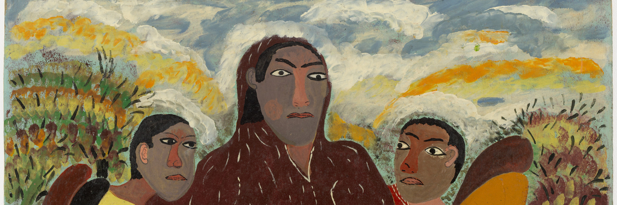 Hector Hyppolite. The Congo Queen. By 1946. Enamel, oil, and pencil on cardboard, 20 × 27 5/8&#34; (50.9 × 70.1 cm). Gift of Mr. and Mrs. Walter Bareiss